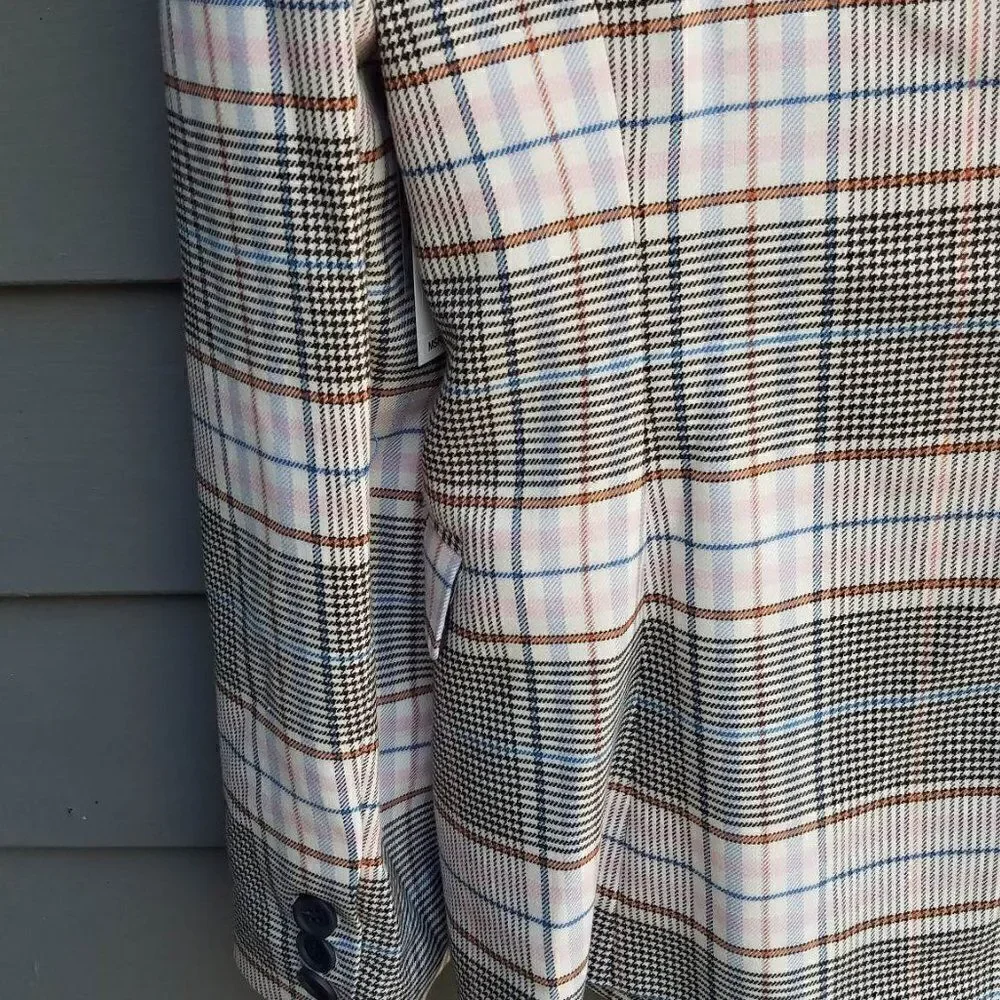 NWT!! Riley & Rae Multi Color Plaid Blazer Size 8 - Picture 7 of 11